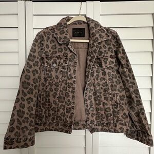 Blank NYC Leopard Print Jacket - Brown and Black